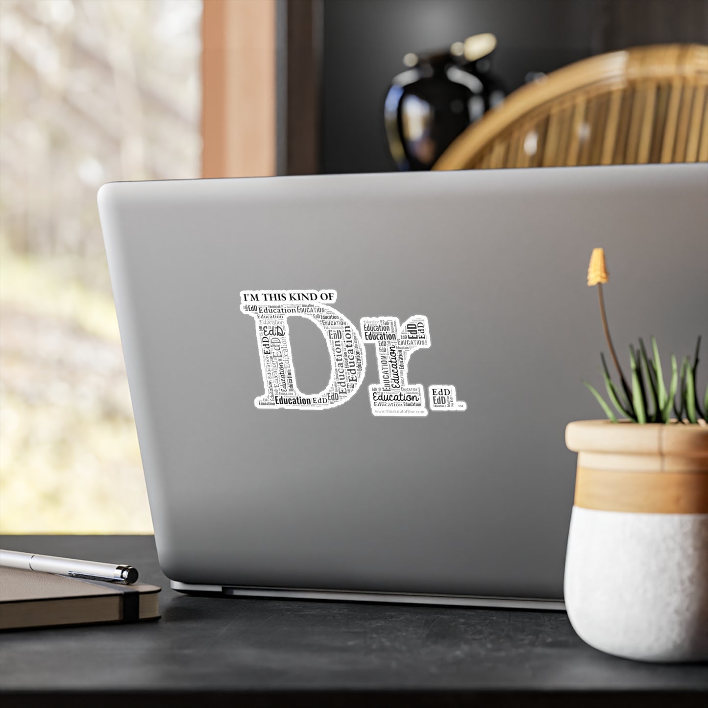 Dr. of Education Kiss-Cut Vinyl Decal