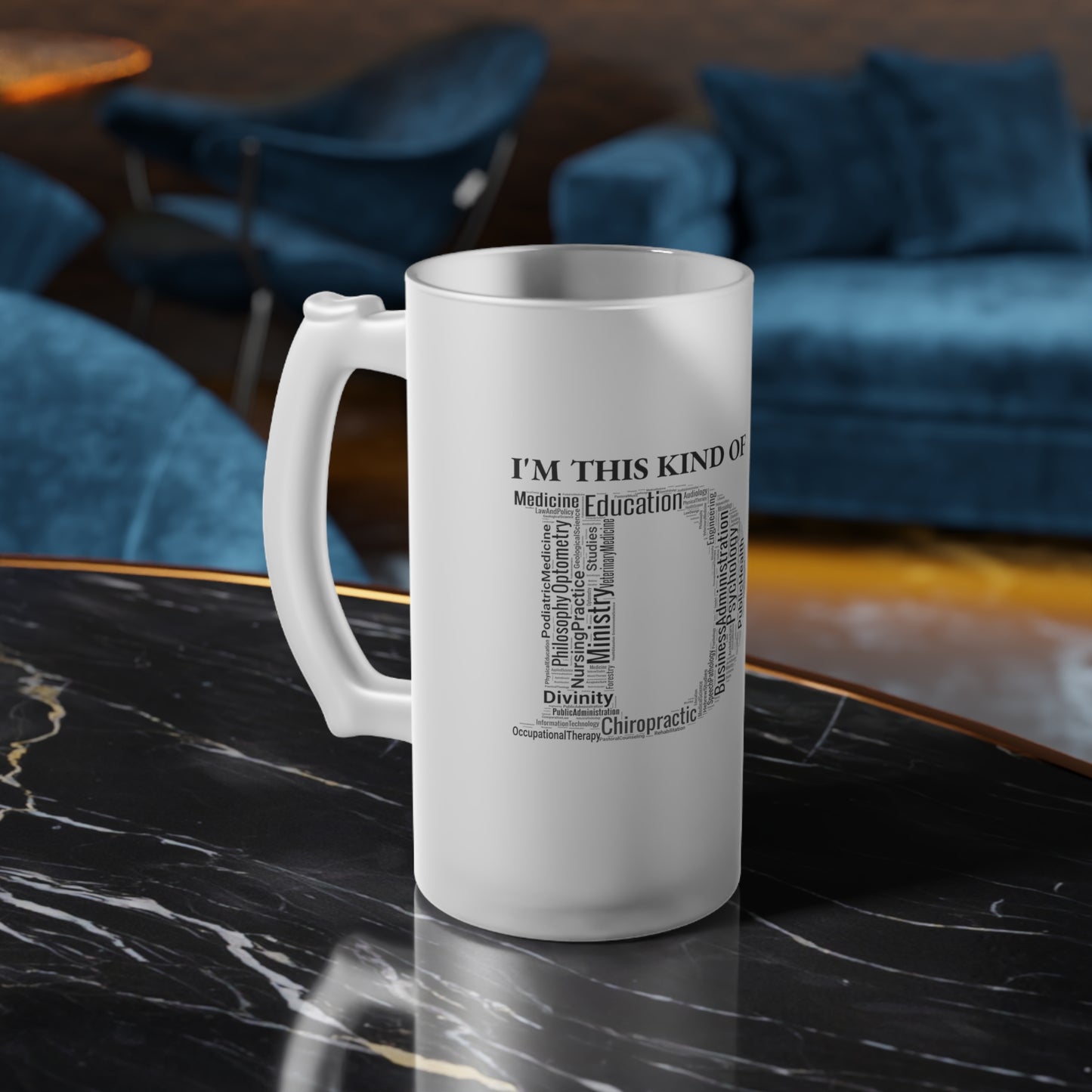 Dr. Frosted Glass Mug