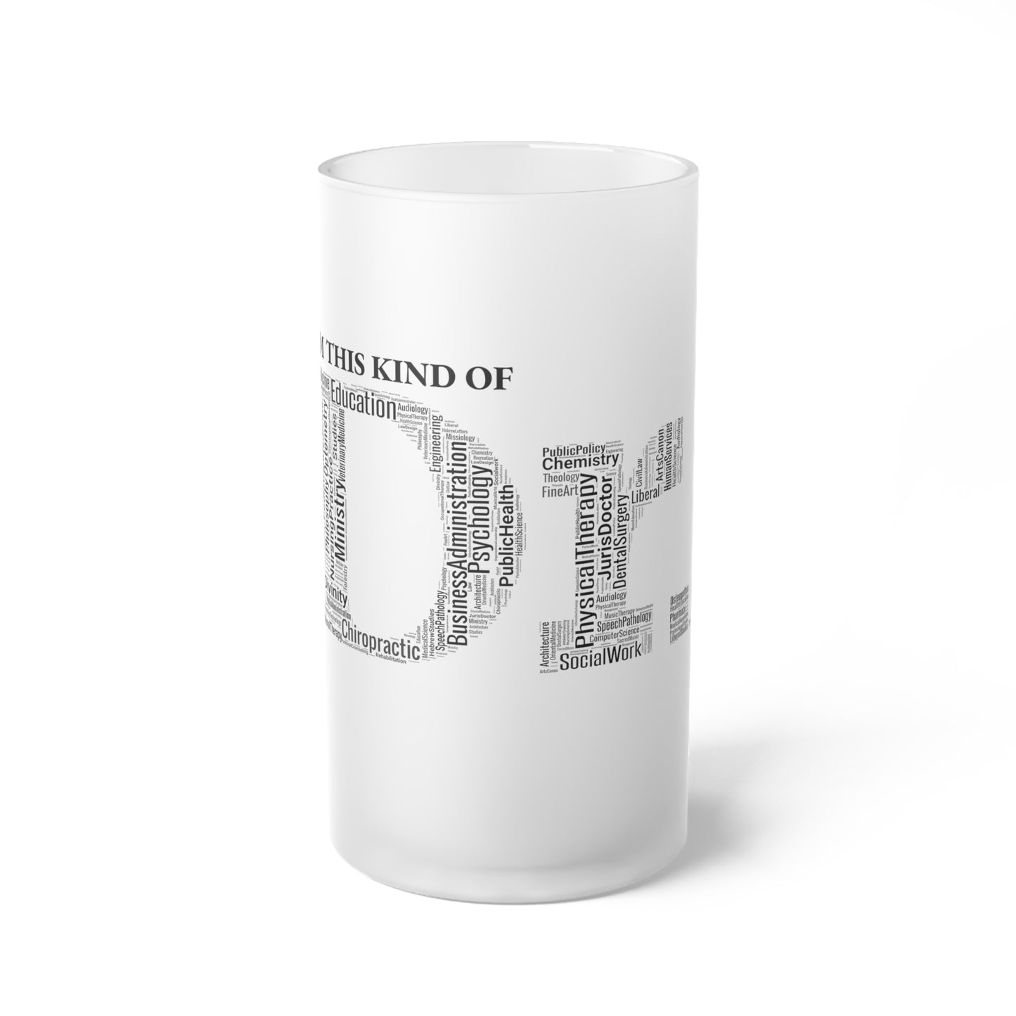Dr. Frosted Glass Mug