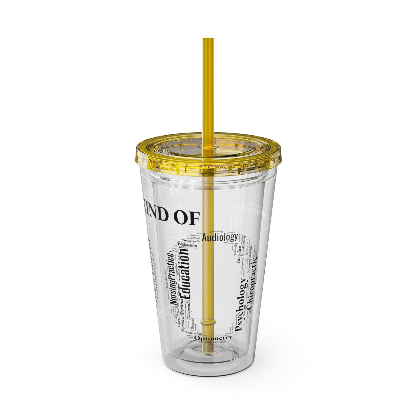 DOC Sunsplash Tumbler with Straw, 16oz