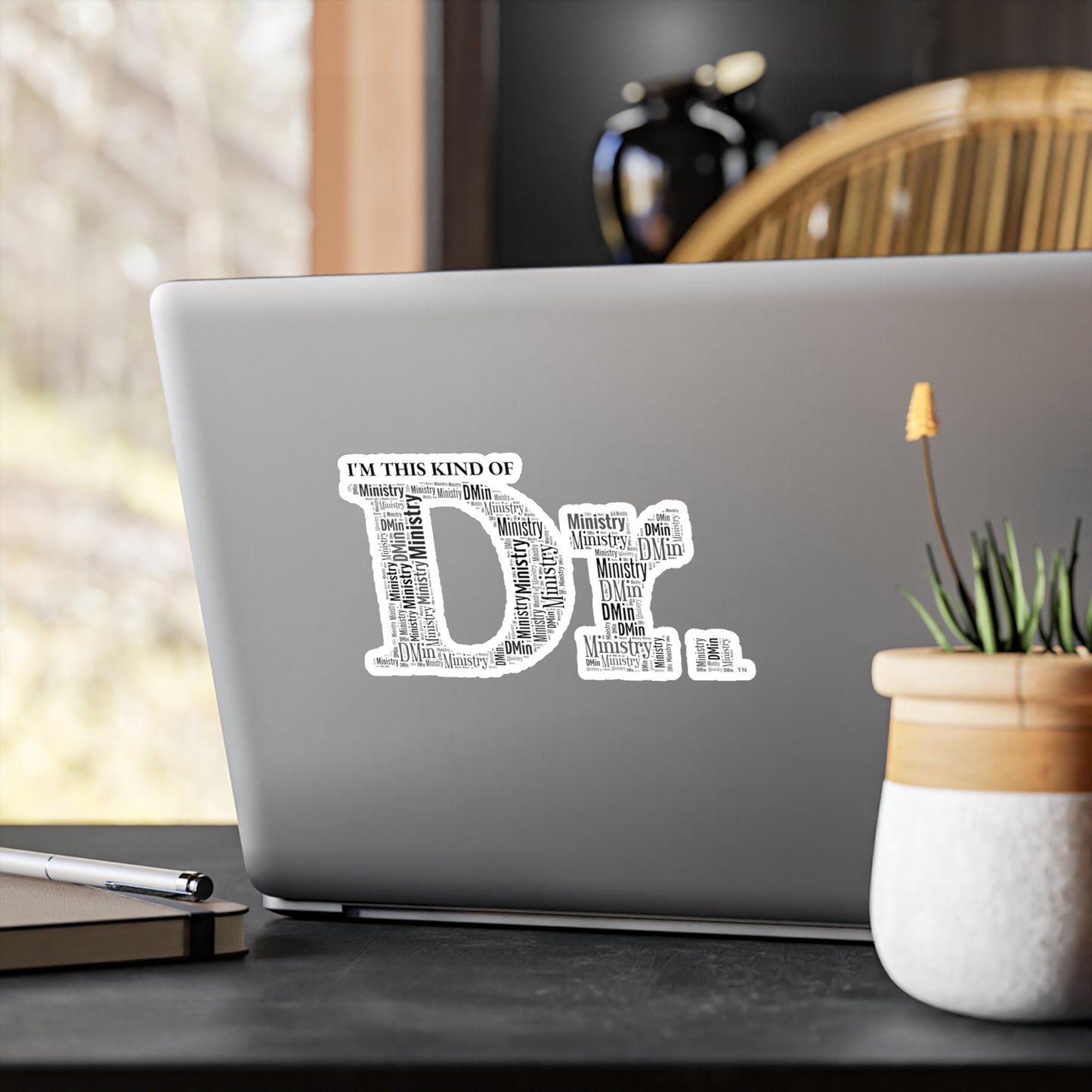 Dr. of Ministry Kiss-Cut Vinyl Decal
