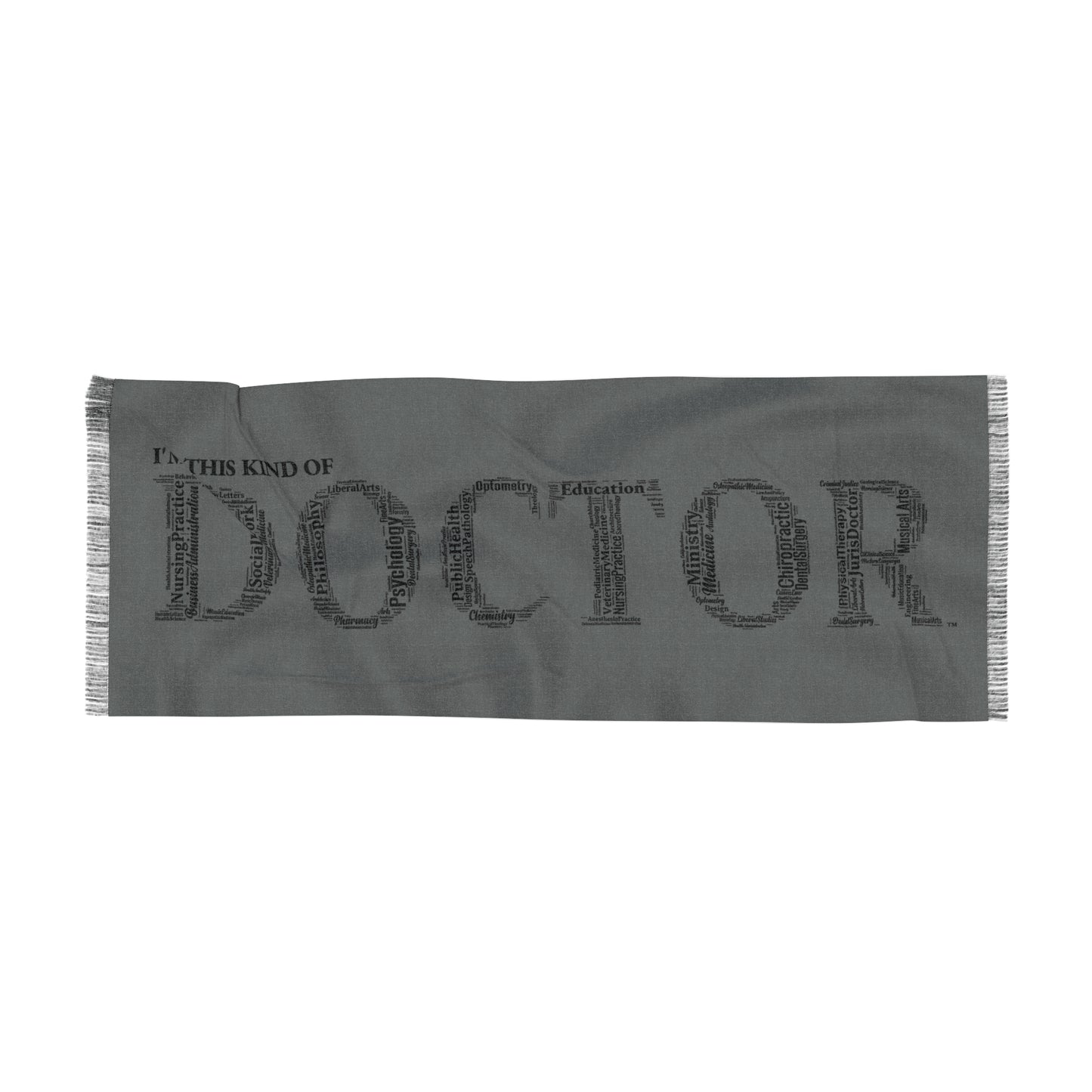 Dark Grey Doctoral Scarf