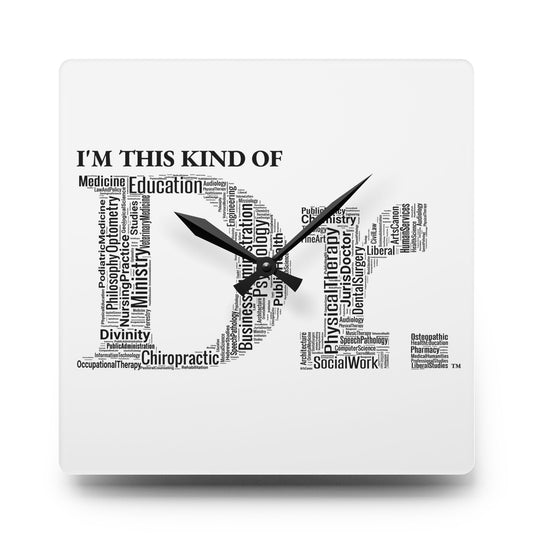 Dr Acrylic Wall Clock