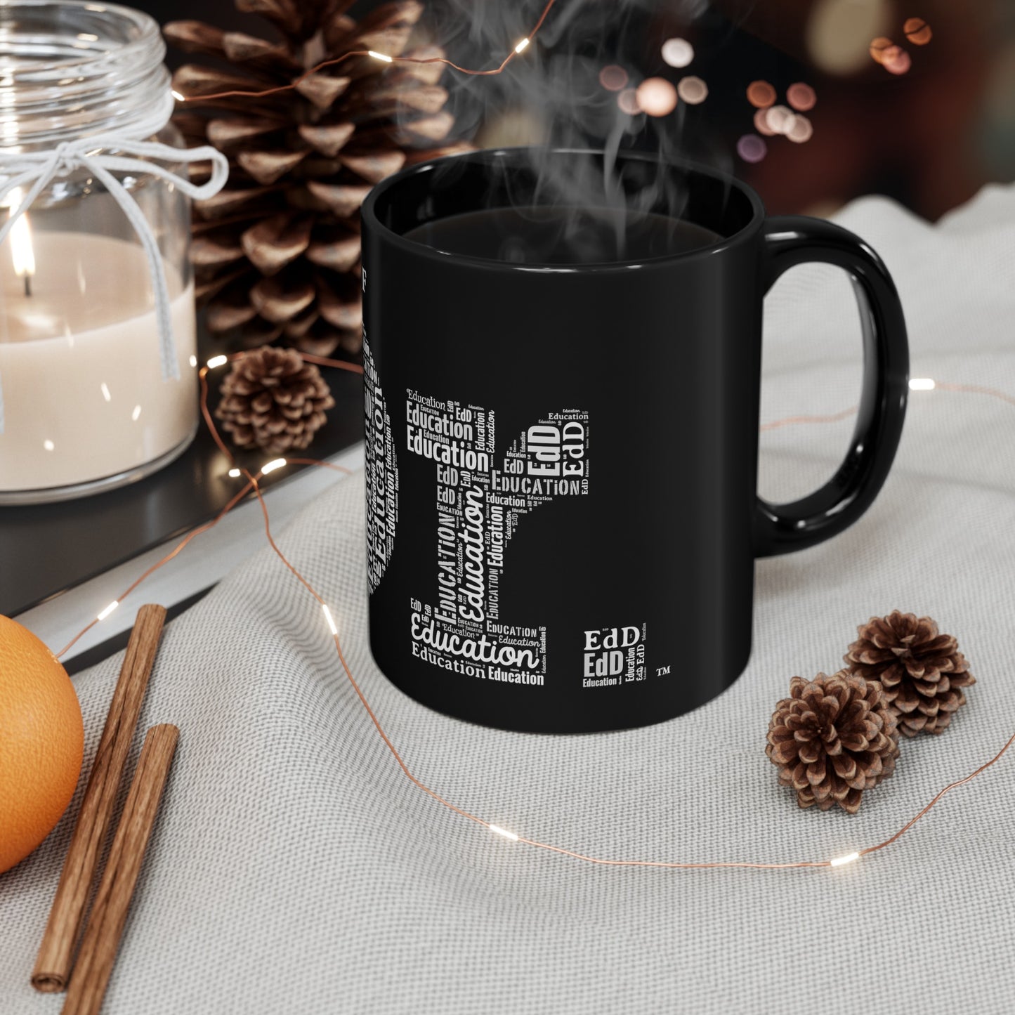 Dr. of Education Black Mug (11oz)