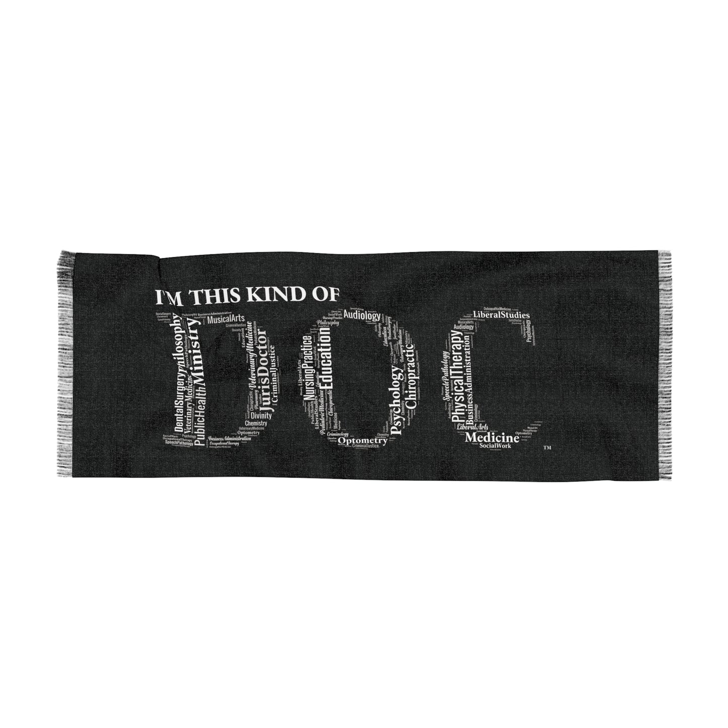 Black Doctoral Light Scarf