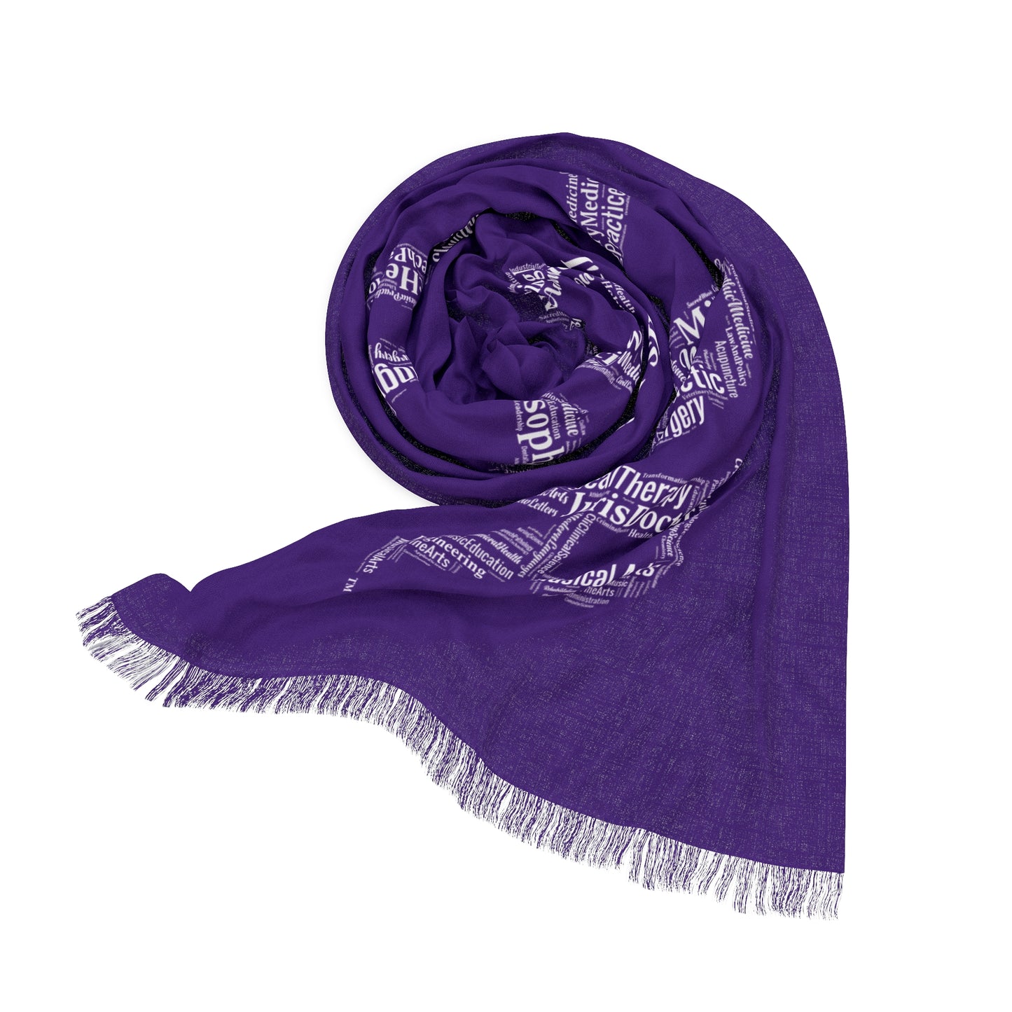 Dark Purple Doctoral Light Scarf