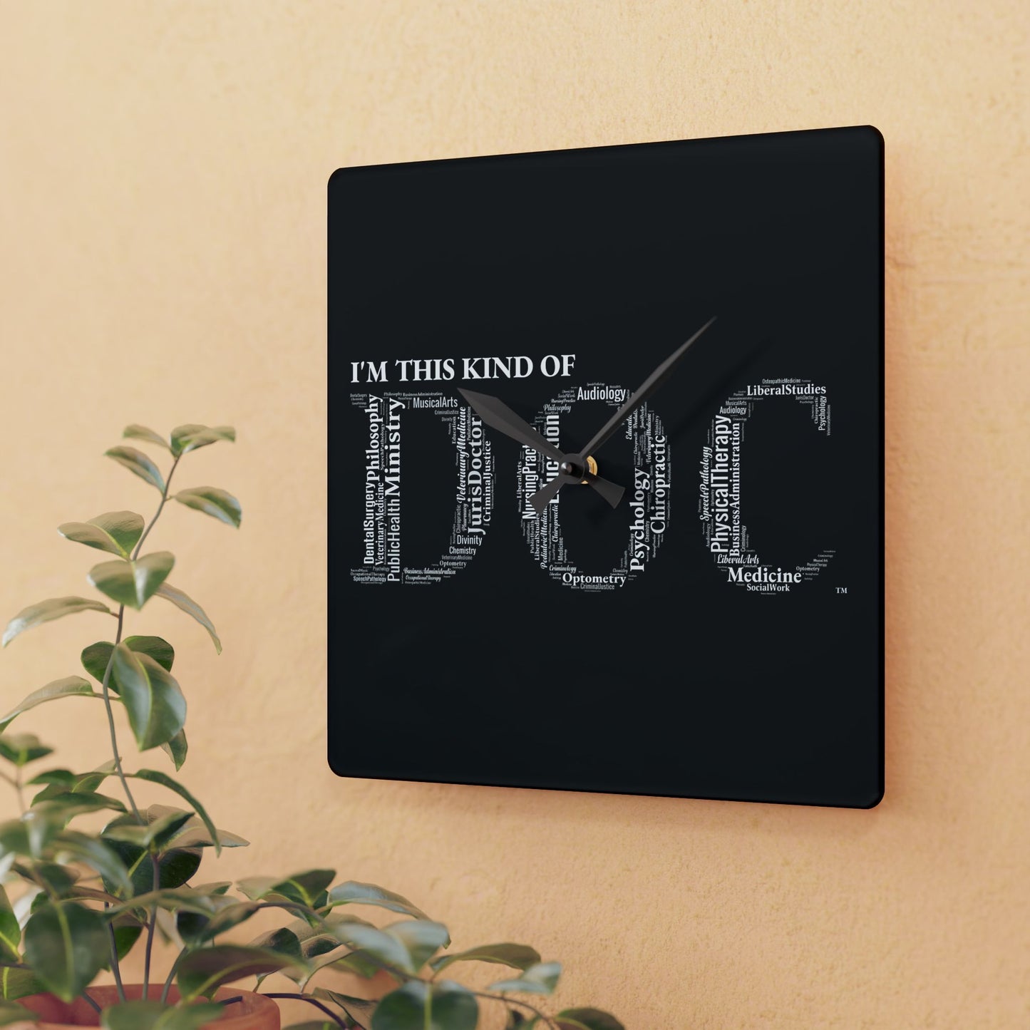 DOC Acrylic Wall Clock