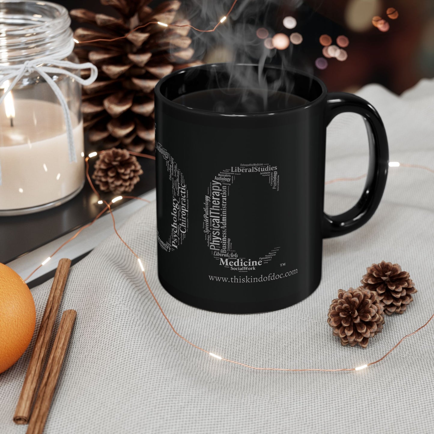 The DOC 11oz Black Mug