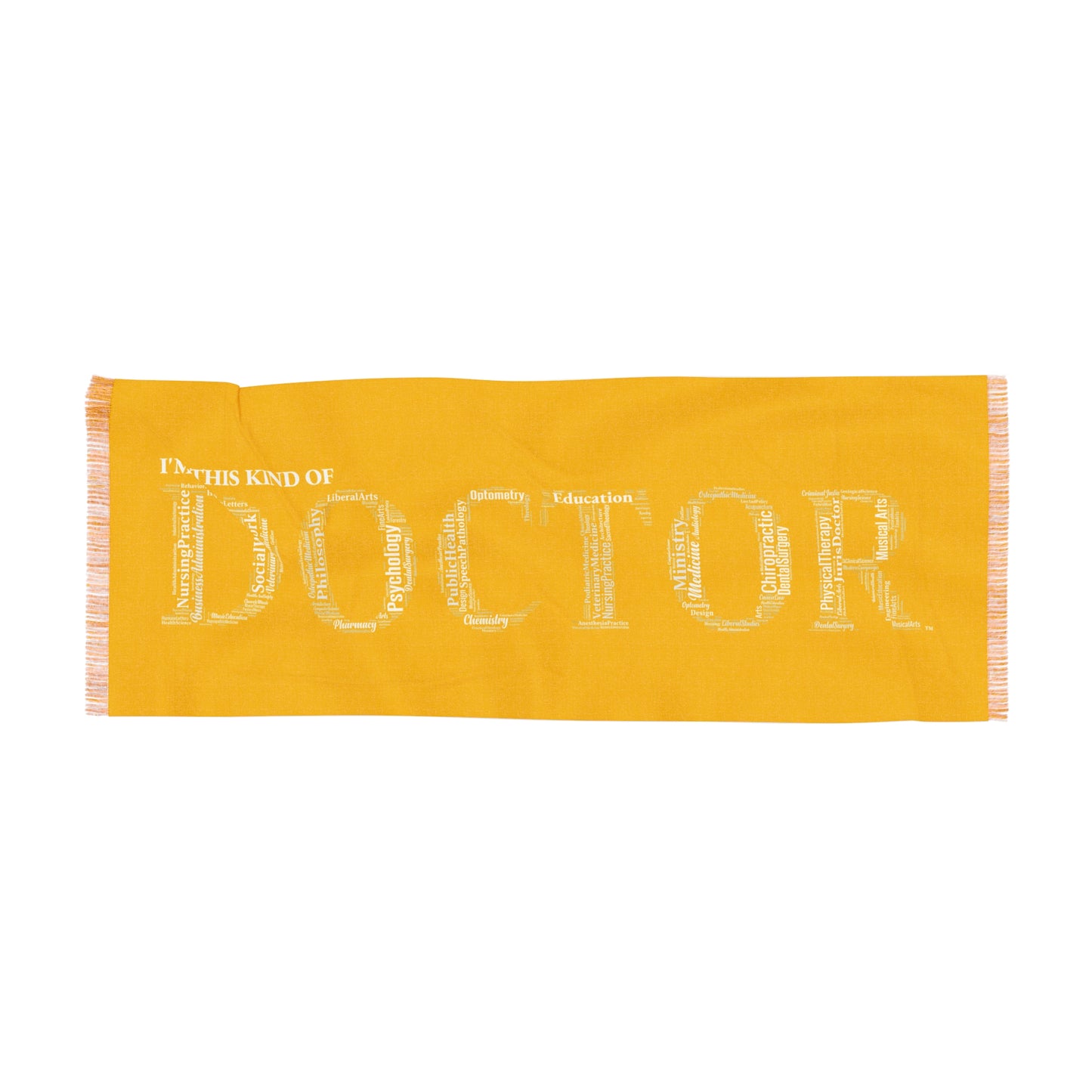 Yellow Doctoral Light Scarf