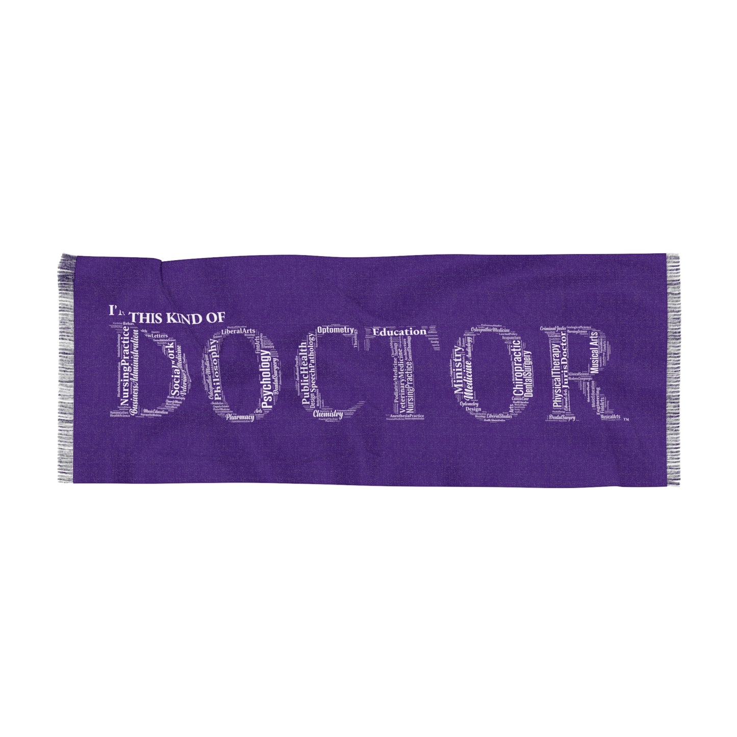 Dark Purple Doctoral Light Scarf