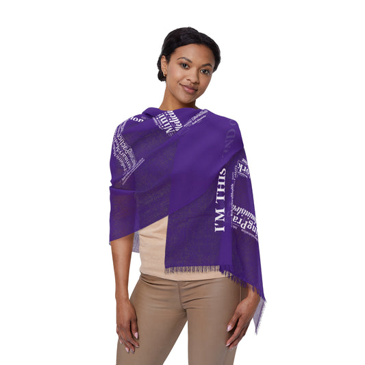 Dark Purple Doctoral Light Scarf