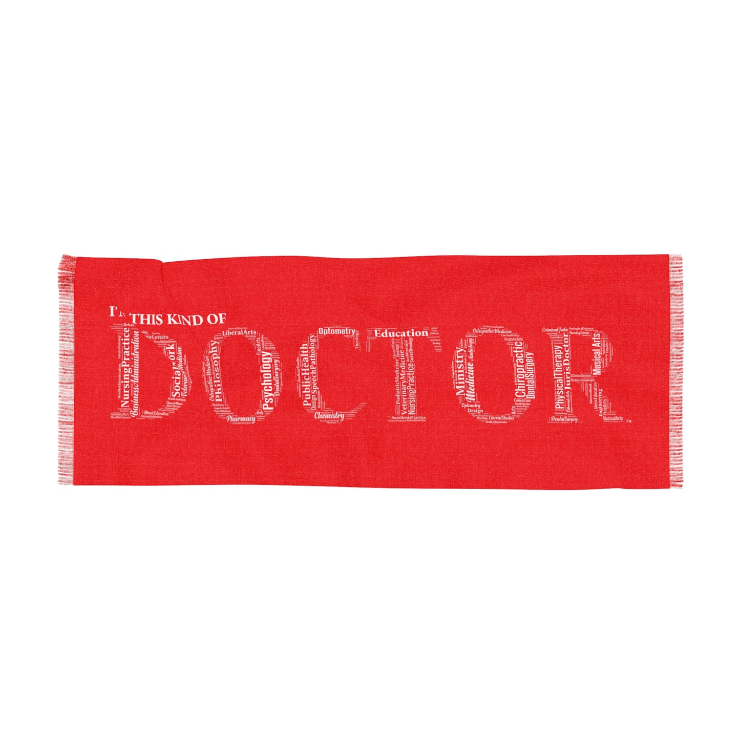 Red Doctoral Light Scarf