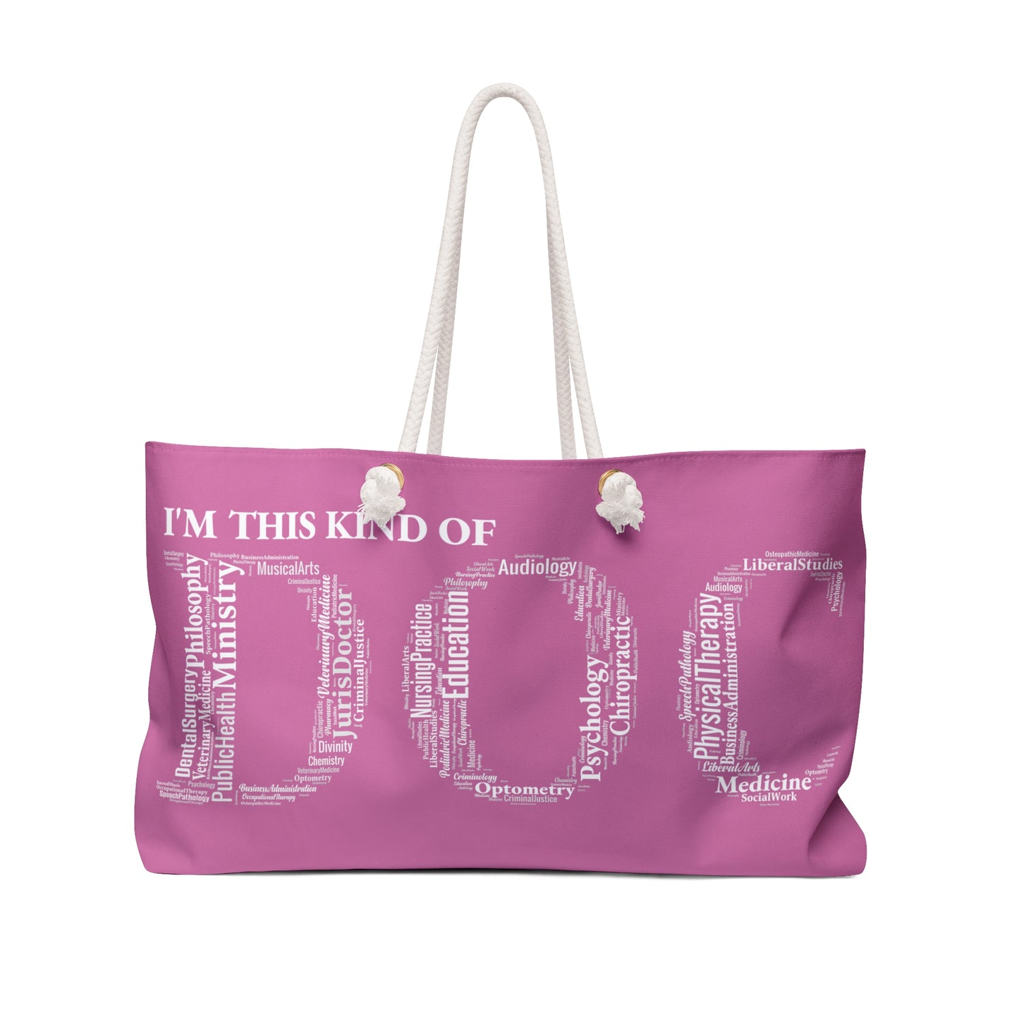 Pink Dr. Weekender Bag