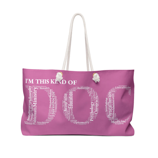 Pink Dr. Weekender Bag