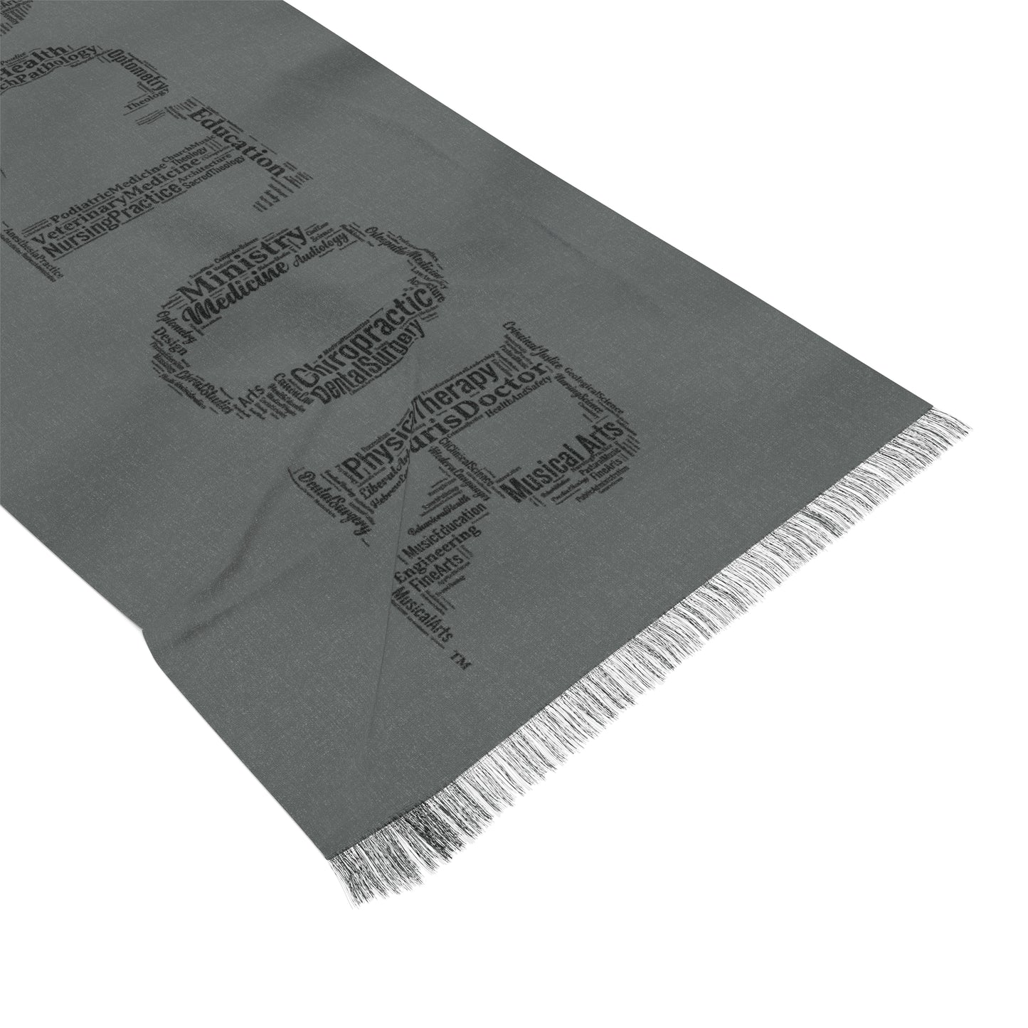 Dark Grey Doctoral Scarf