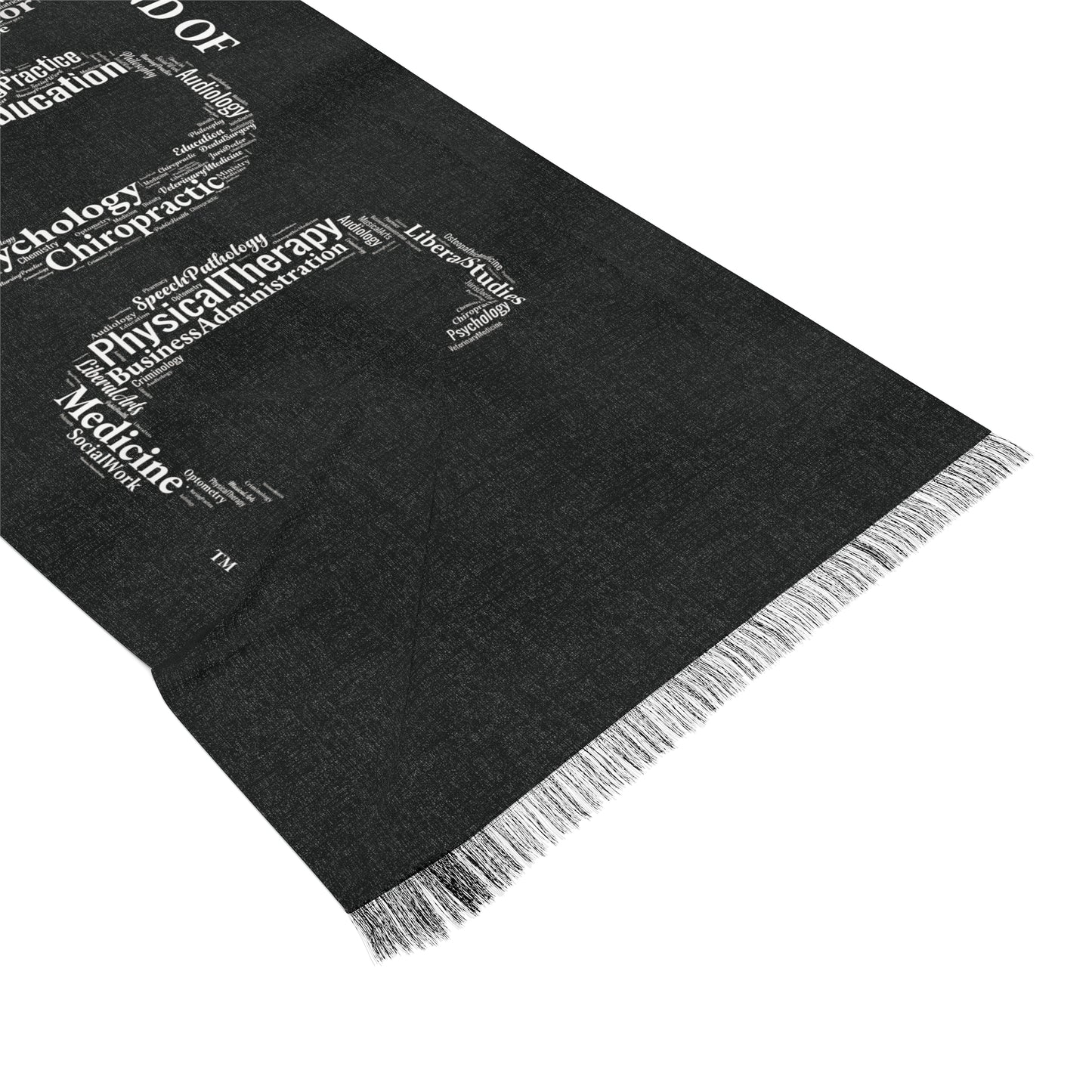 Black Doctoral Light Scarf