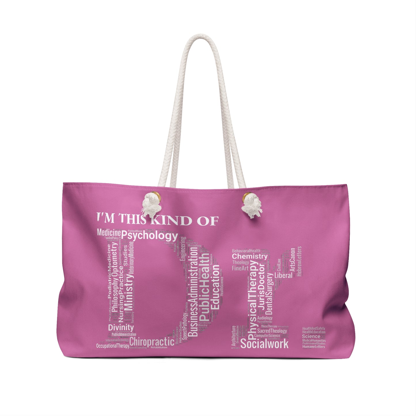 Pink Dr. Weekender Bag